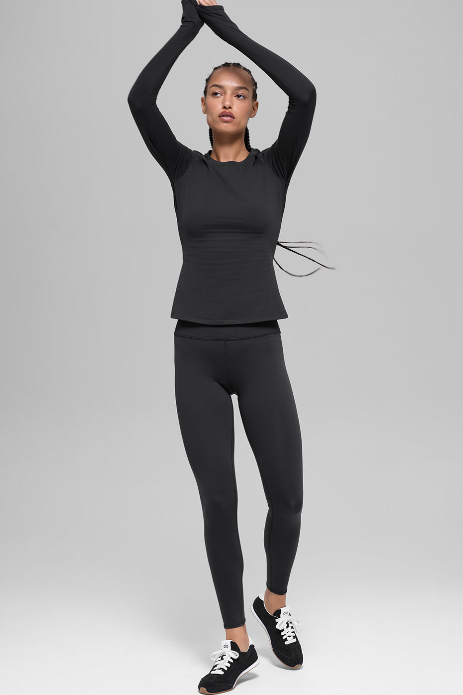 Alo Yoga Airbrush Winter Warm High-Waist Nocturne Legging - Black