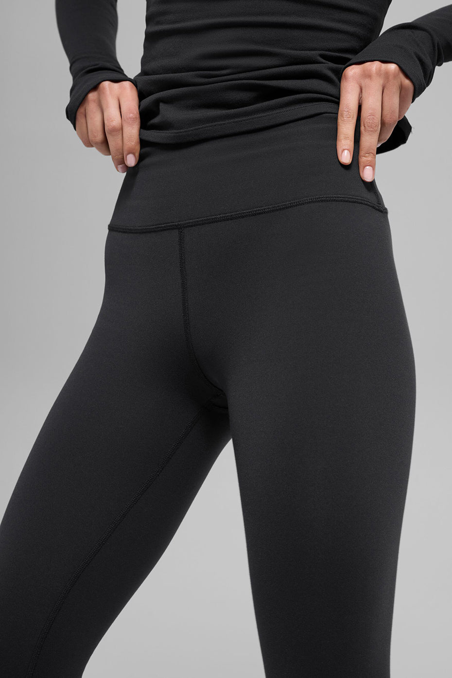 Alo Yoga Airbrush Winter Warm High-Waist Nocturne Legging - Black