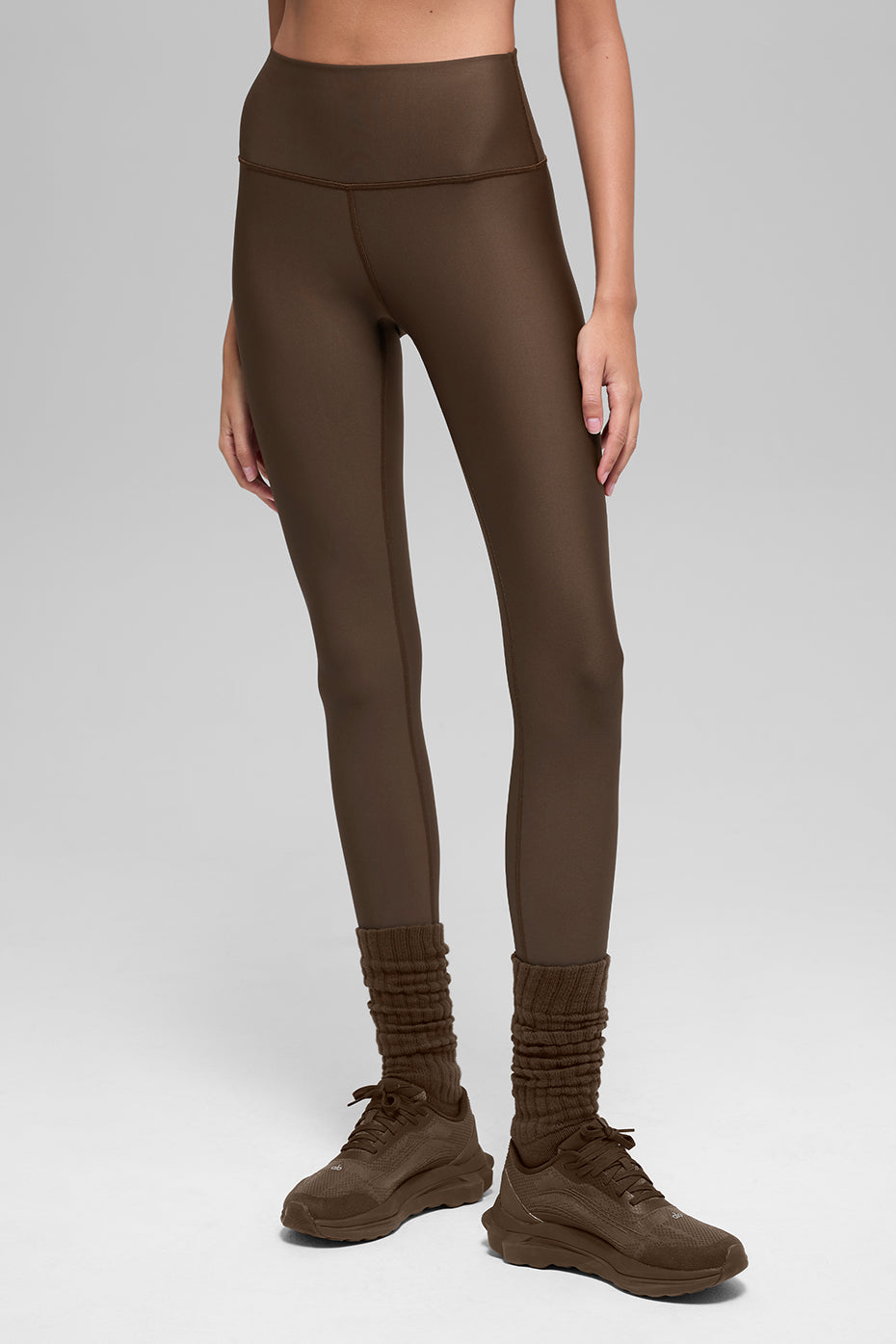 Alo Yoga Airlift Winter Warm High-Waist Legging - Espresso