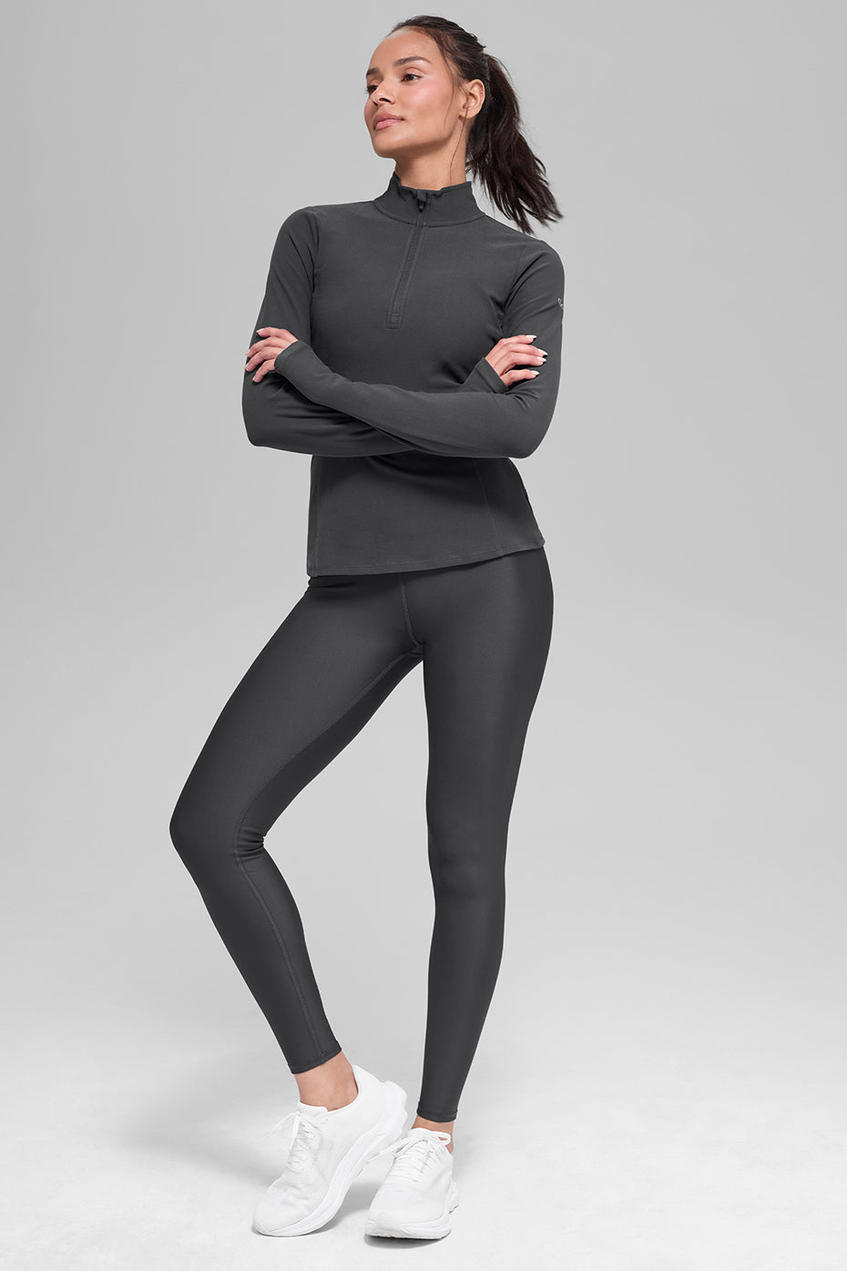 Alo Yoga Airlift Winter Warm High-Waist Legging - Anthracite