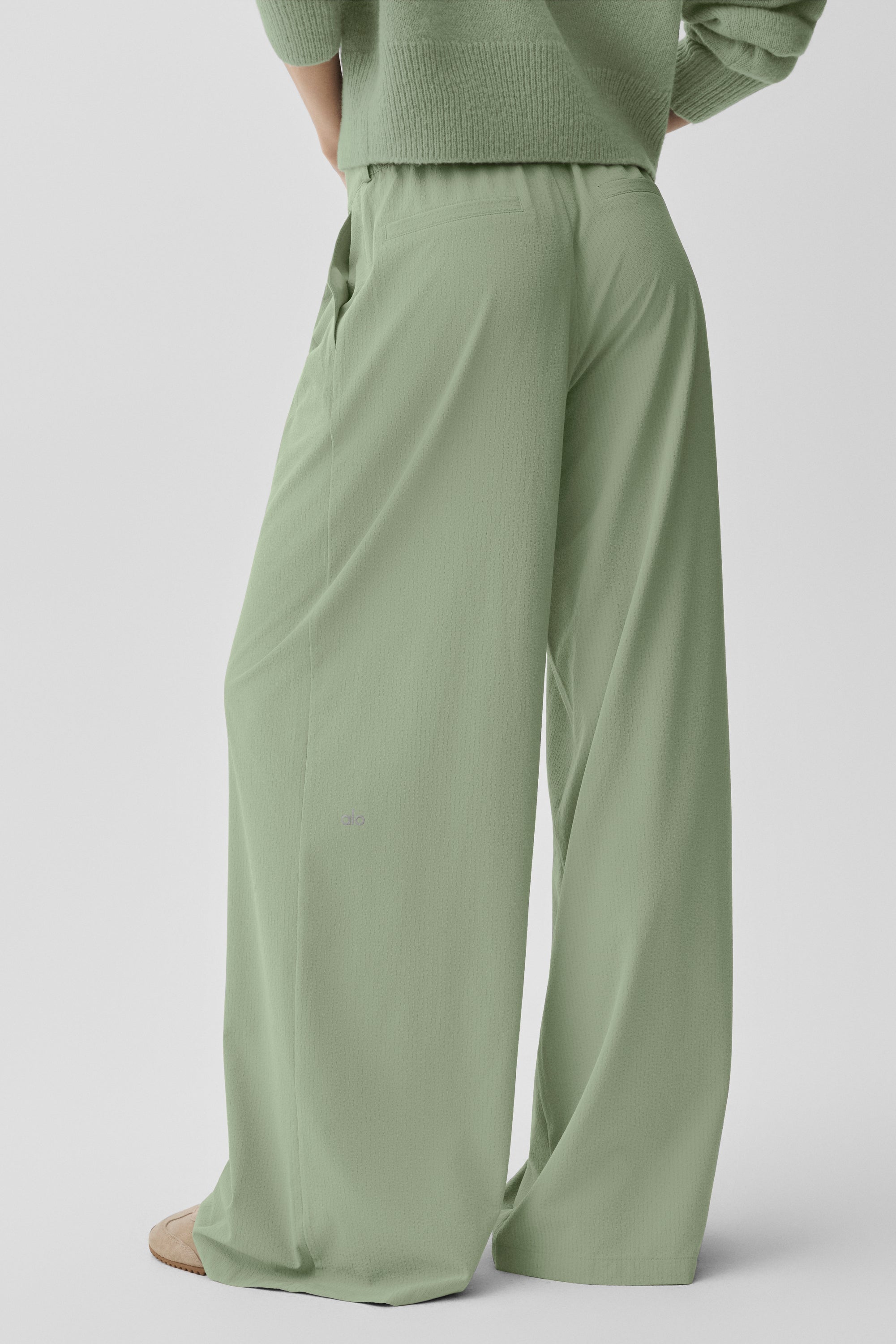 Alo Yoga High-Waist Dreamscape Trouser (Long) - Dune Grass