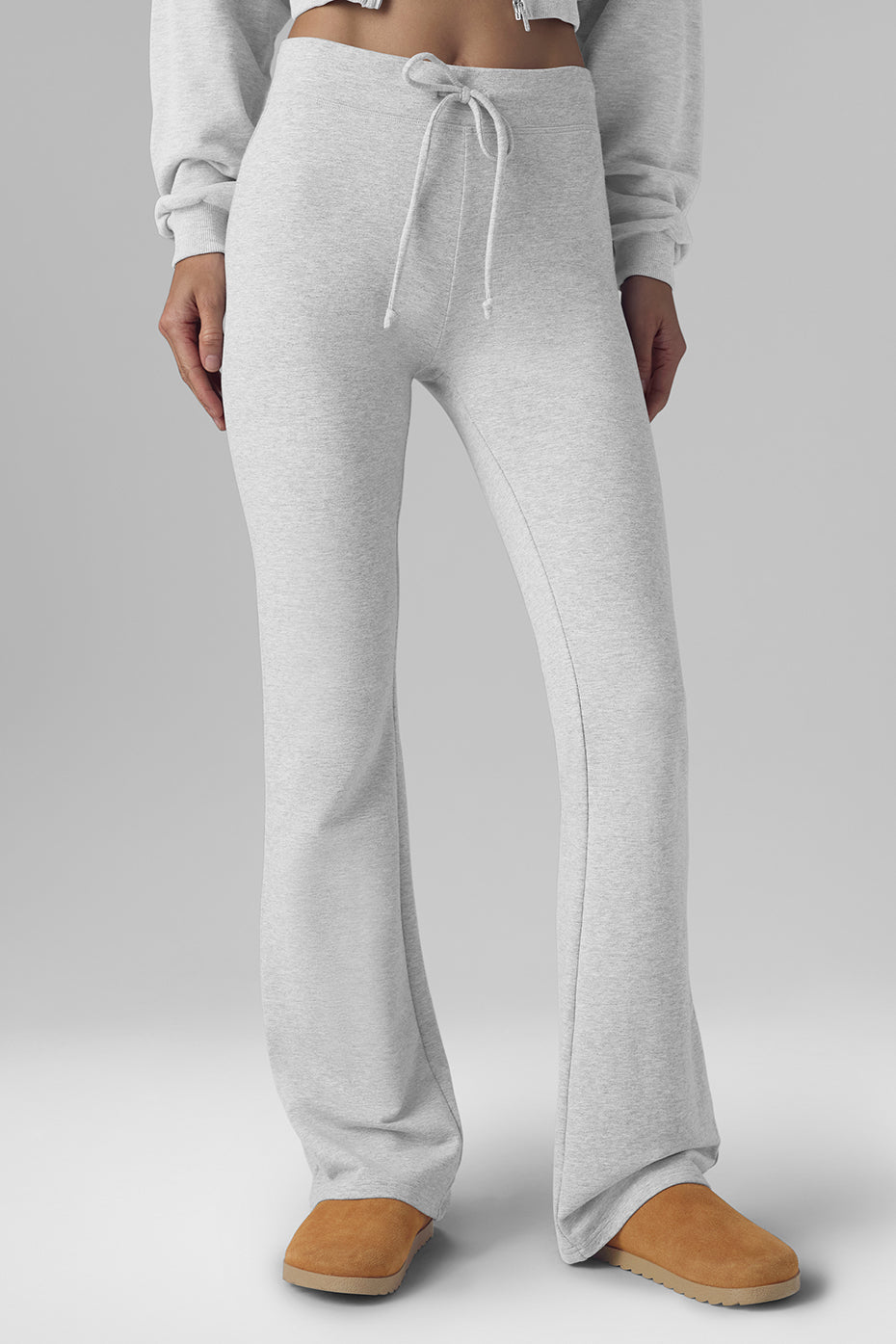 Alo Yoga Sway Bootcut Sweatpant - Athletic Heather Grey