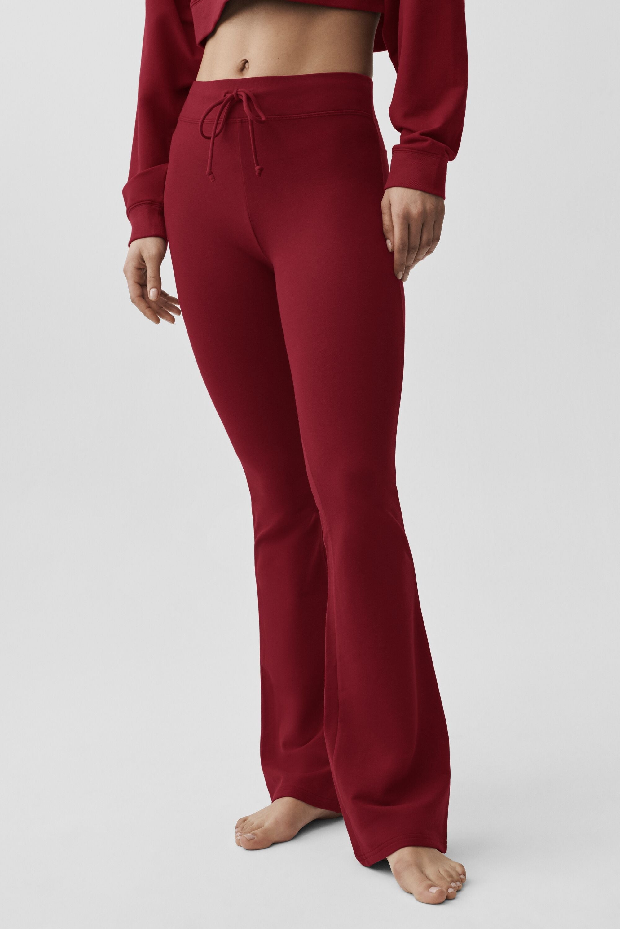 Alo Yoga Sway Bootcut Sweatpant - Summer Romance Red
