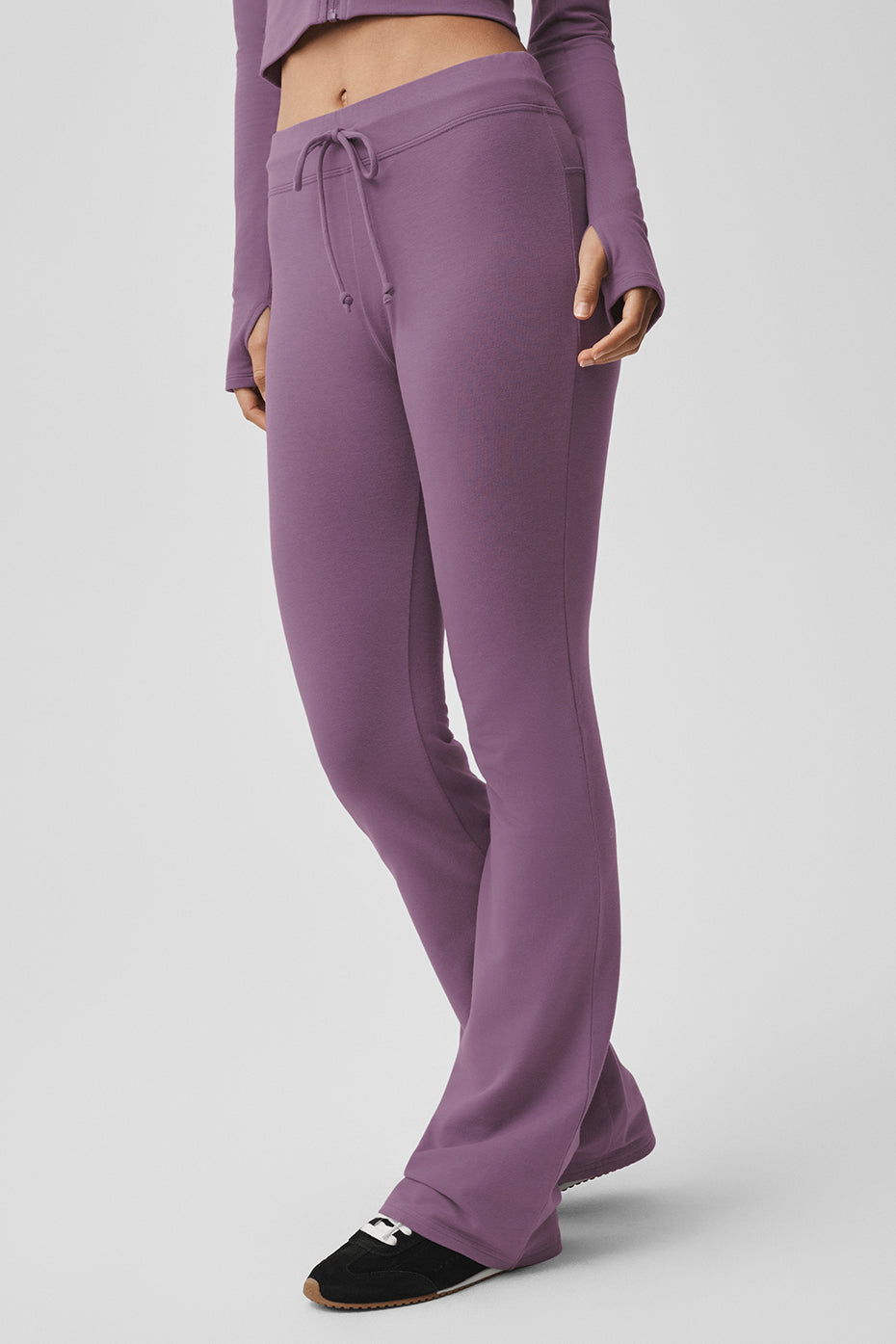 Alo Yoga Sway Bootcut Sweatpant - Plum Kiss