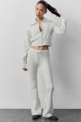 Alo Yoga Sway Bootcut Sweatpant - White Heather