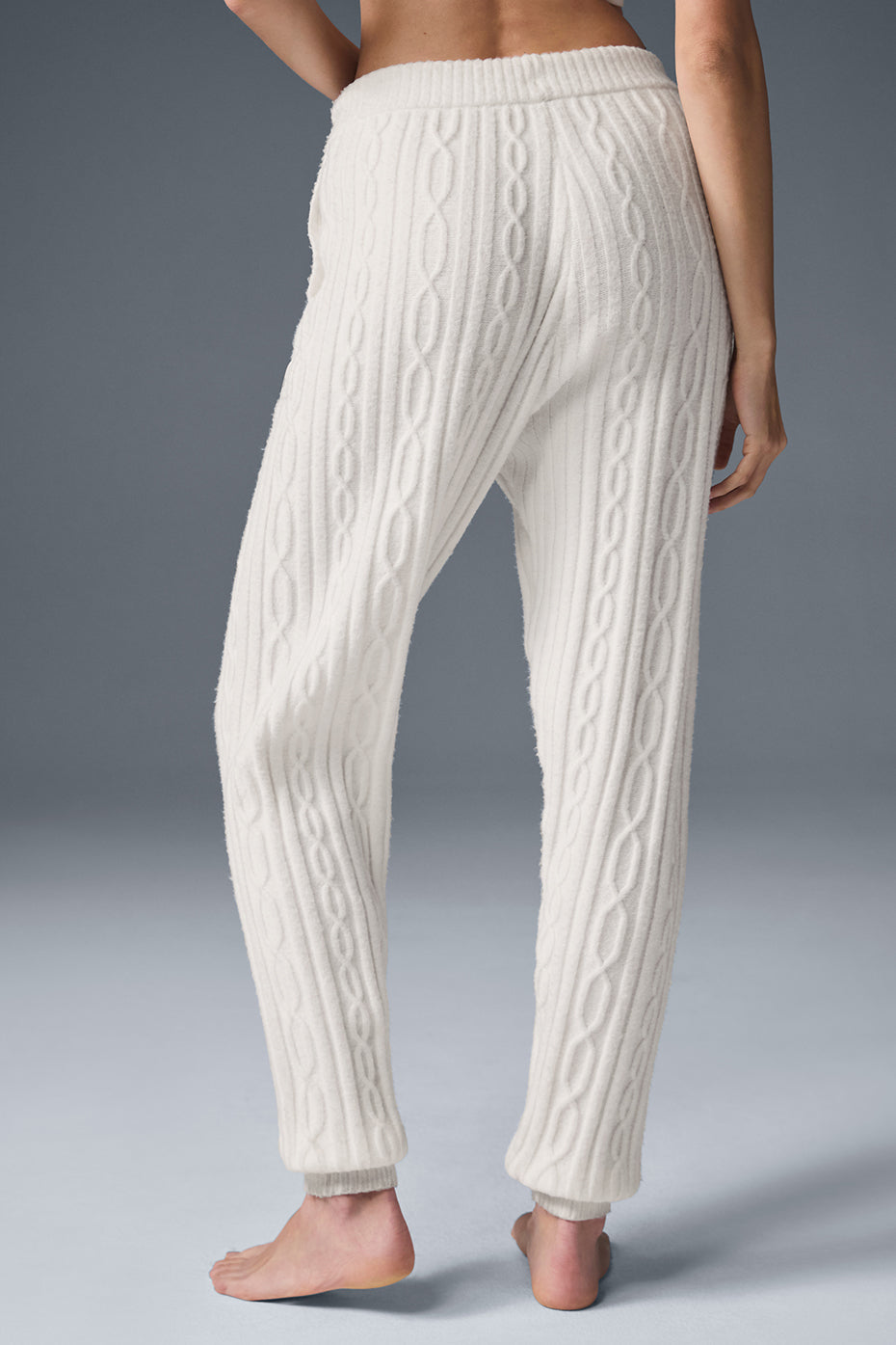 Alo Yoga Cable Knit Winter Bliss Pant - Ivory