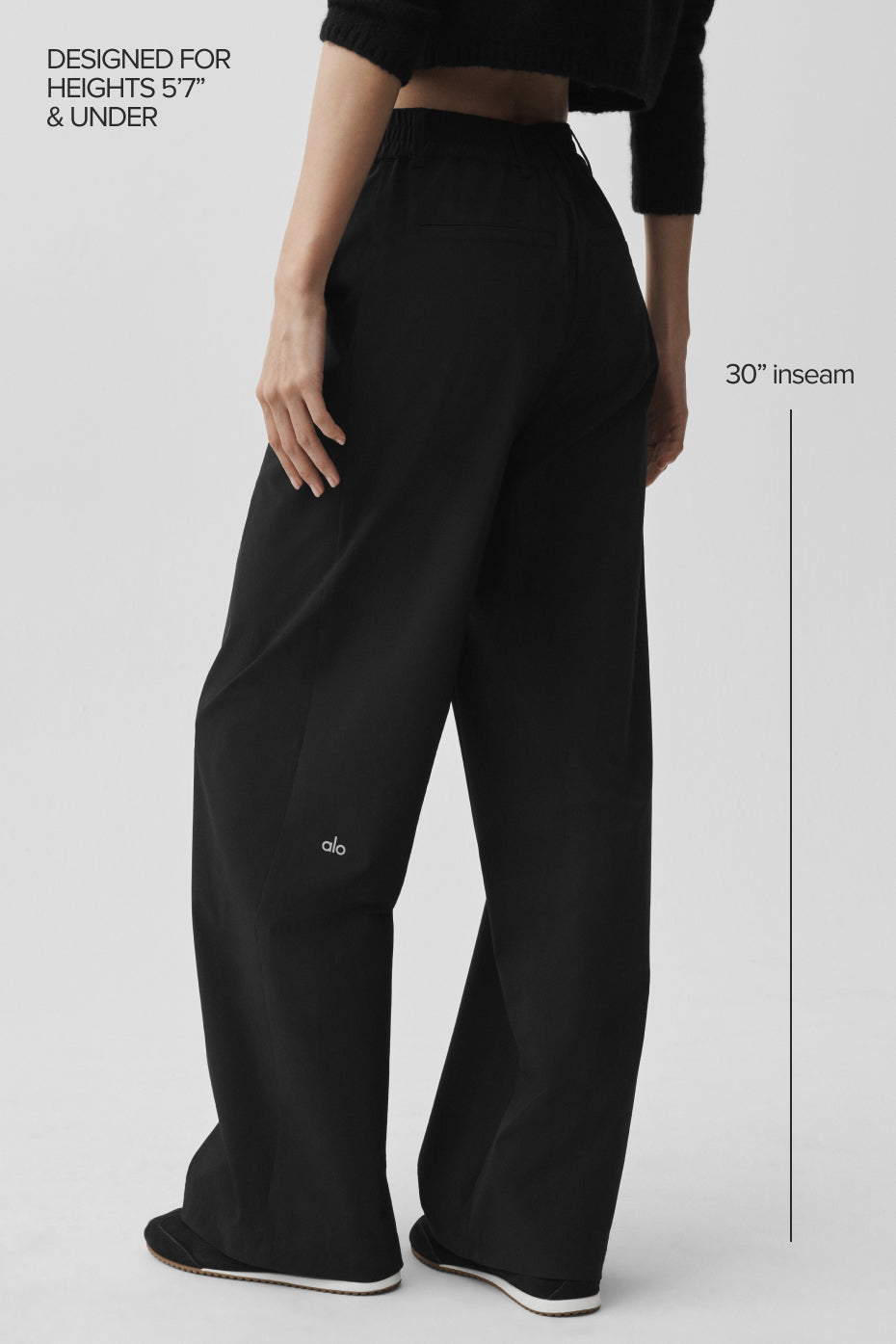 Alo Yoga High-Waist Pursuit Trouser (Regular) - Black
