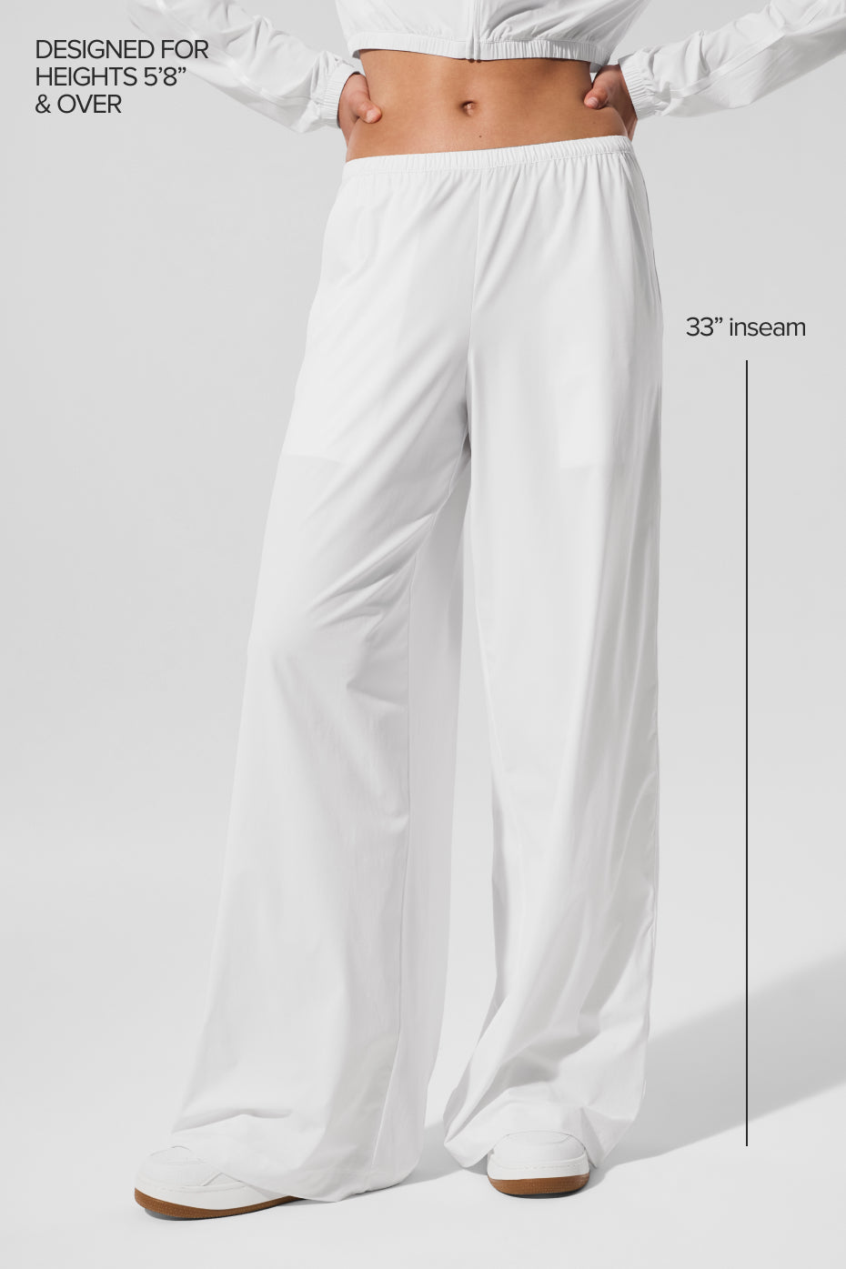 Alo Yoga Breezy Wide Leg Pant (Long) - White
