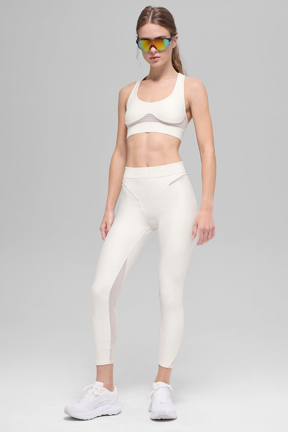 Alo Yoga Airlift High-Waist 7/8 Rebel Legging - Ivory