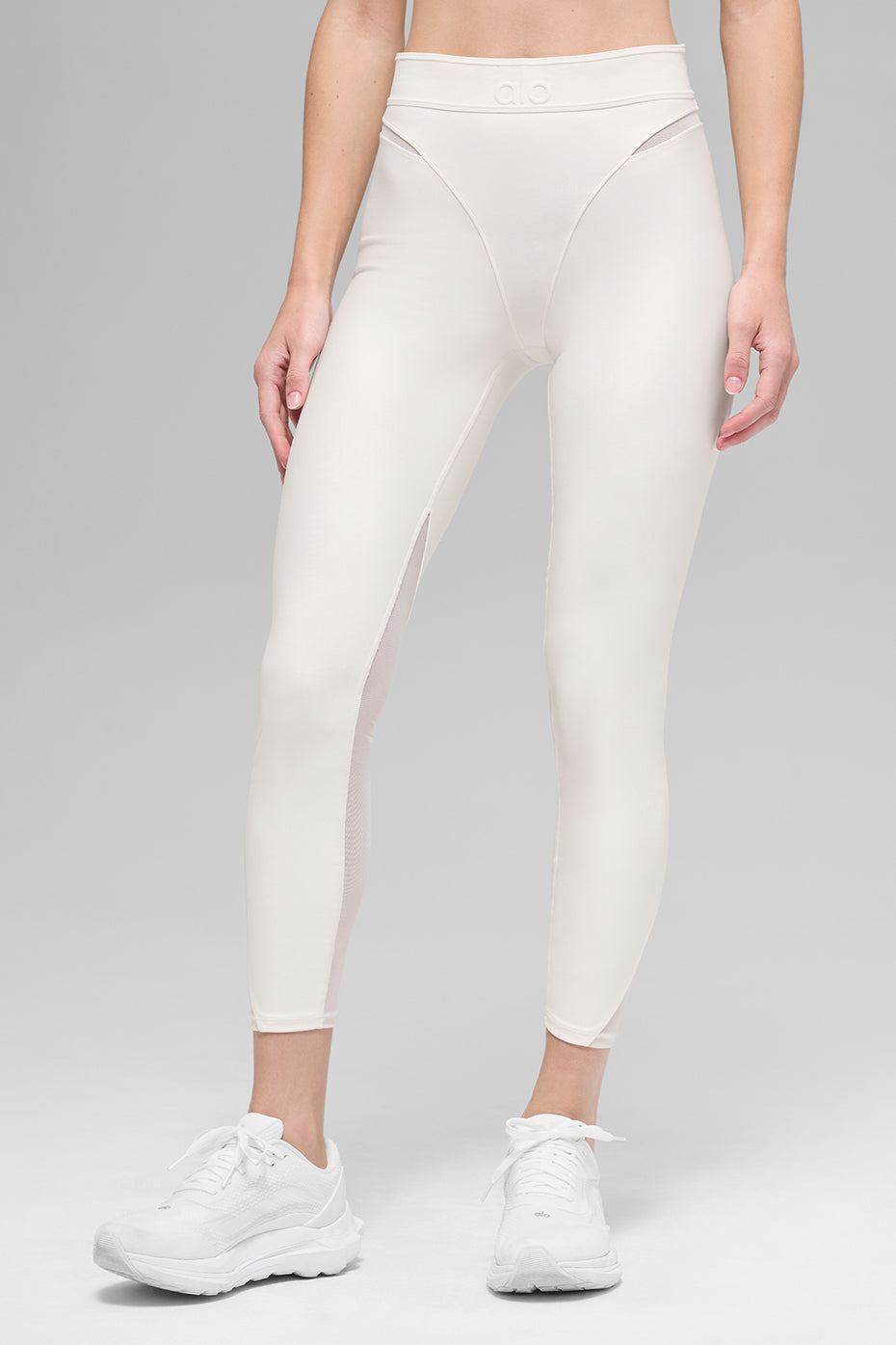Alo Yoga Airlift High-Waist 7/8 Rebel Legging - Ivory