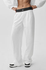 Alo Yoga Suit Up Trouser (Long) - White/Black