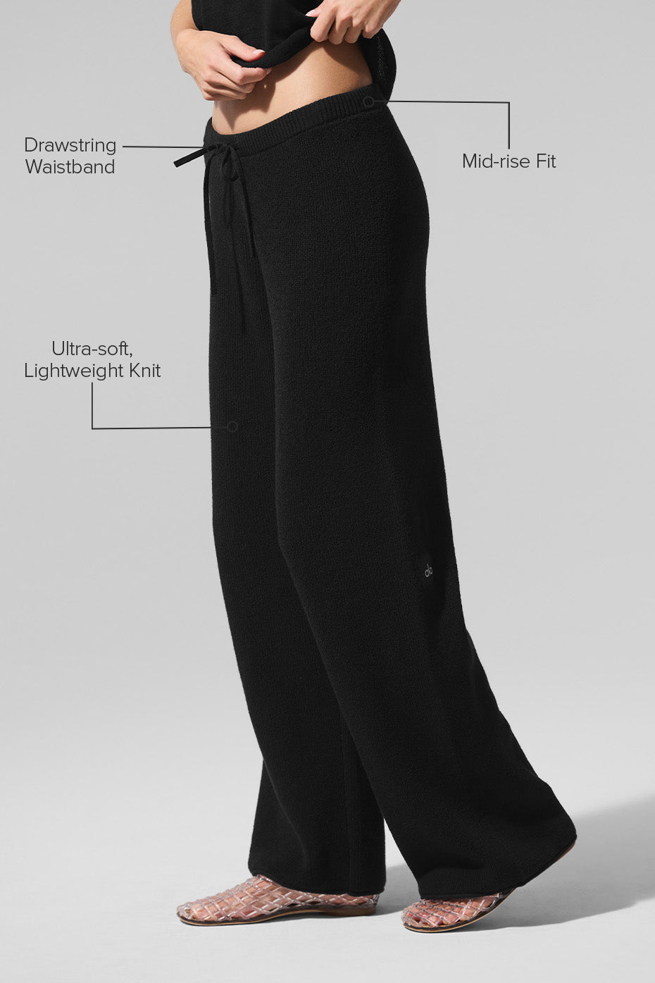 Alo Yoga Supernatural Sweater Pant - Black