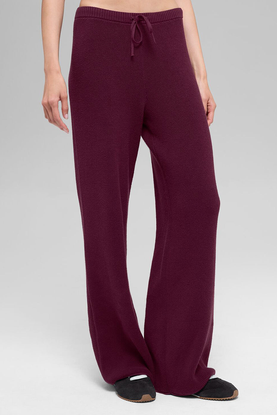 Alo Yoga Supernatural Sweater Pant - Burgundy