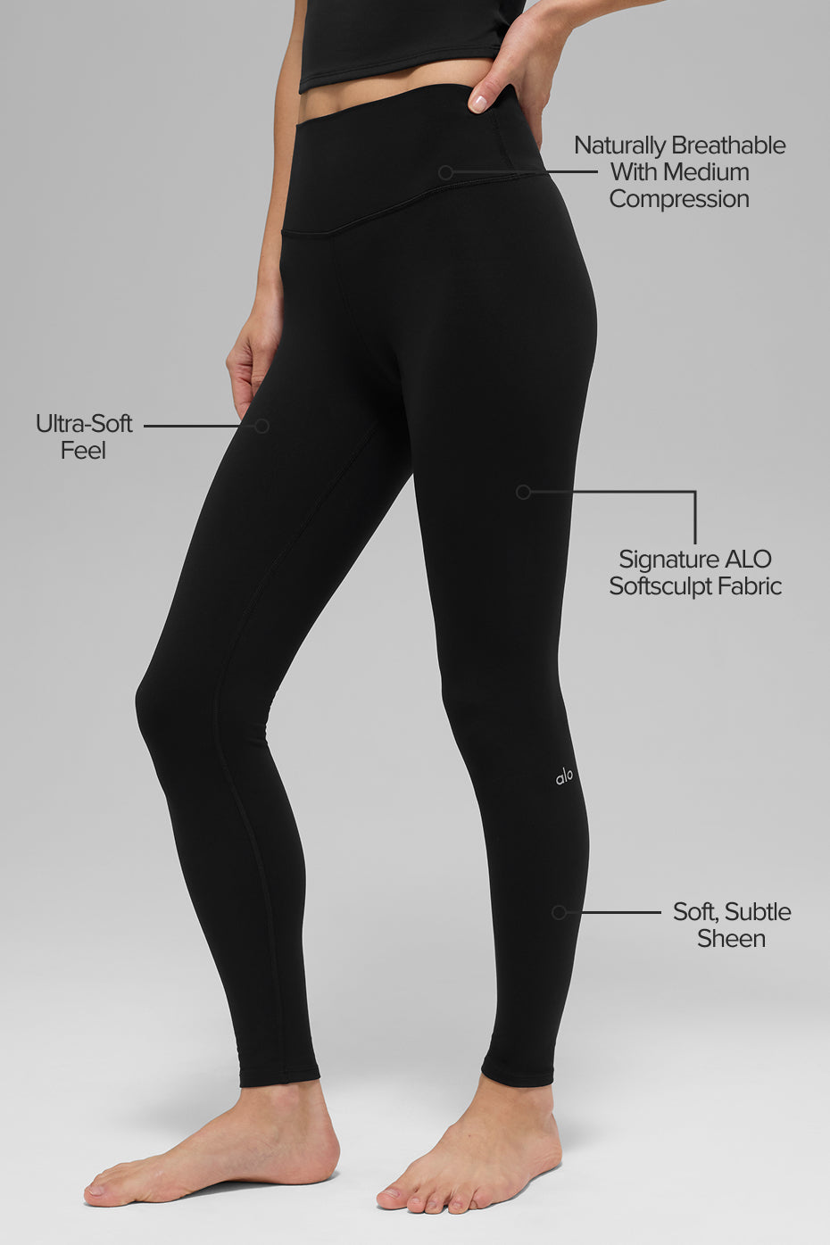 Alo Yoga ALO Softsculpt High-Waist Legging - Black