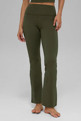 Alo Yoga ALO Softsculpt High-Waist Bootcut Legging (Short) - Green Olive