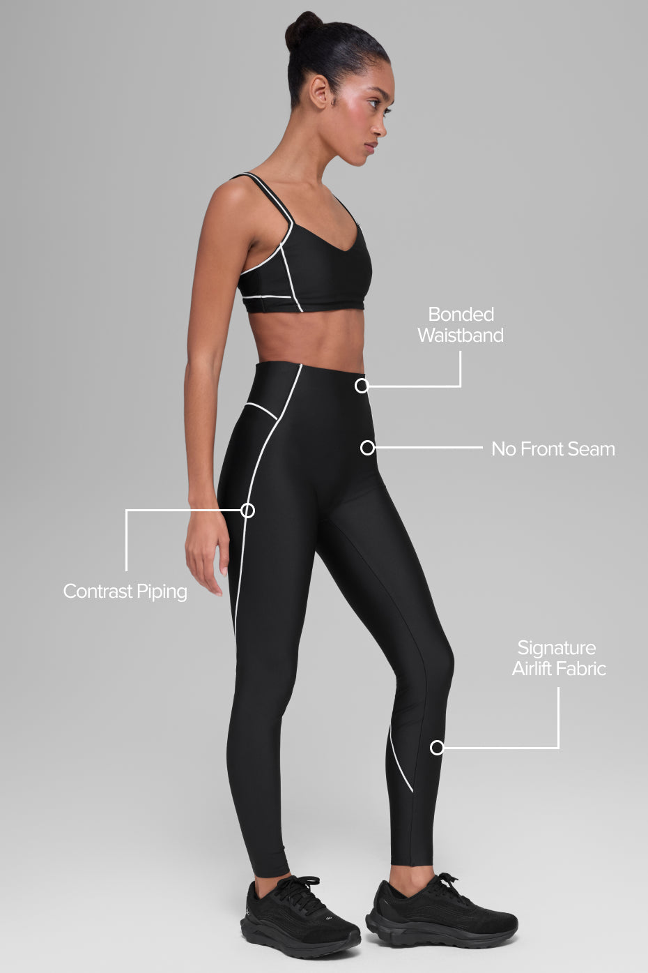 Alo Yoga Airlift High-Waist Haven Legging - Black/White