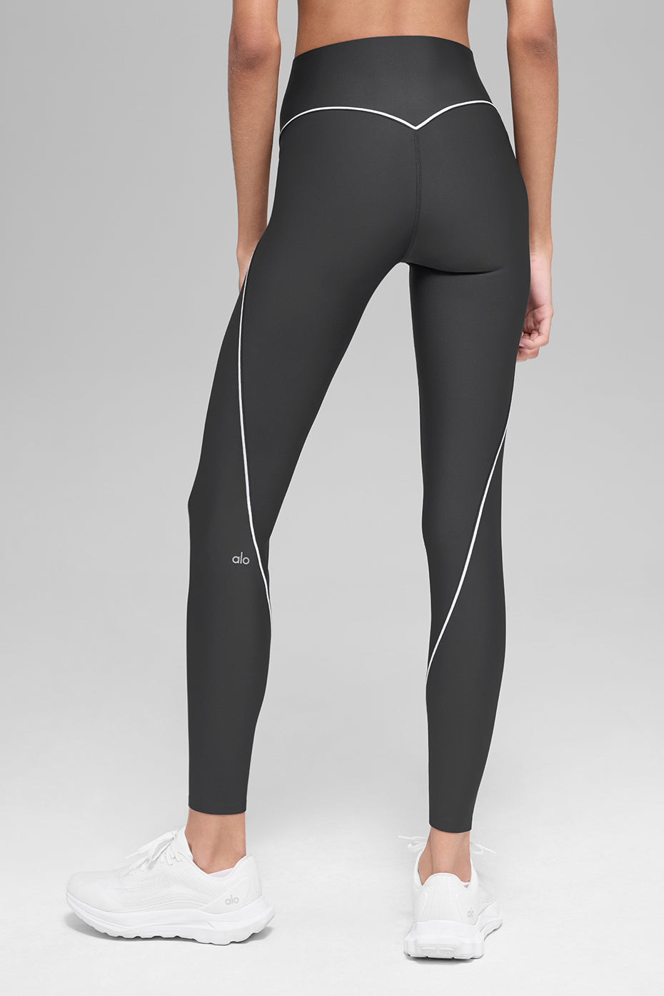 Alo Yoga Airlift High-Waist Haven Legging - Anthracite/White