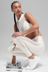 Alo Yoga Airlift High-Waist Mesh Infatuation Legging - Ivory