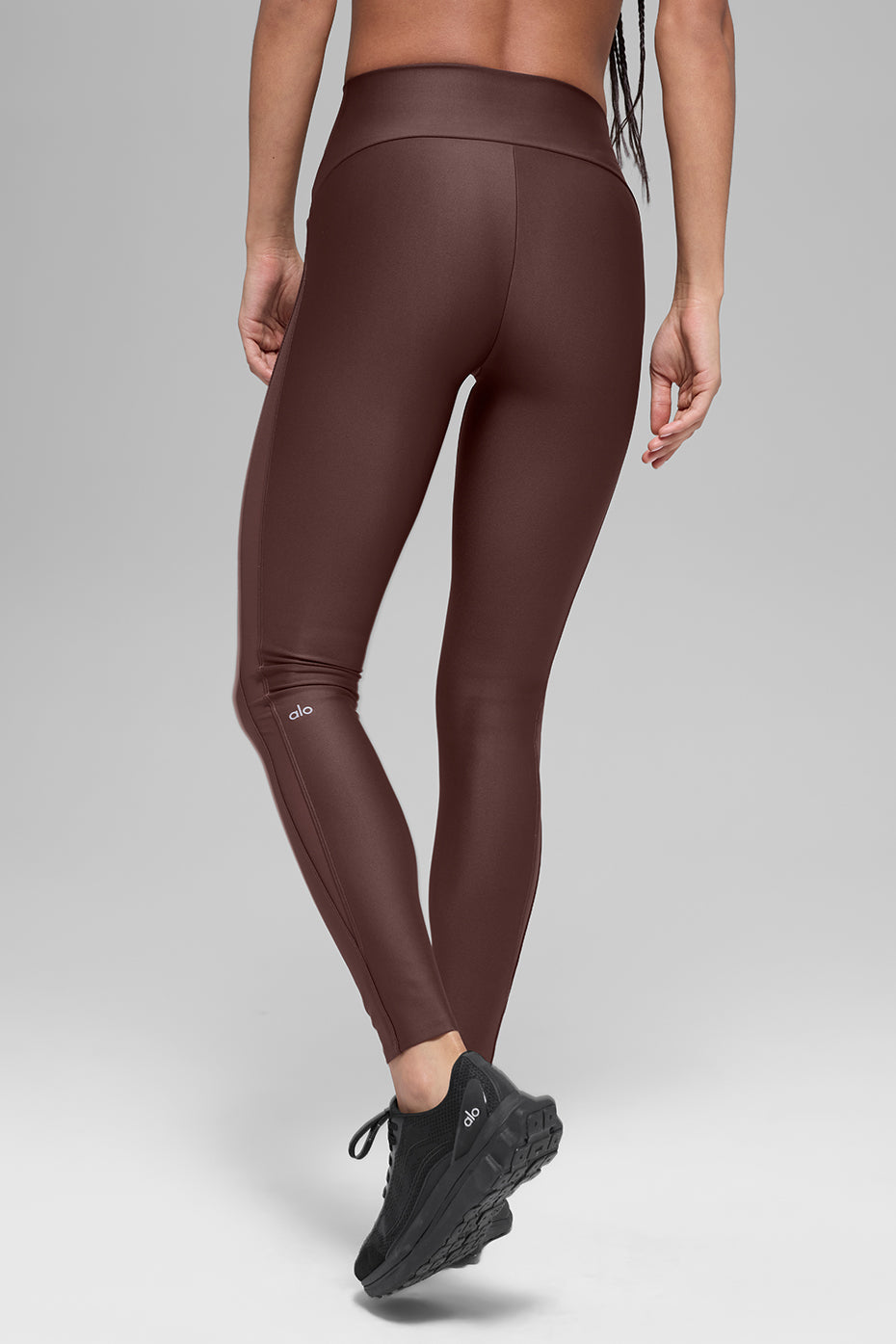 Alo Yoga Airlift High-Waist Mesh Infatuation Legging - Brownstone