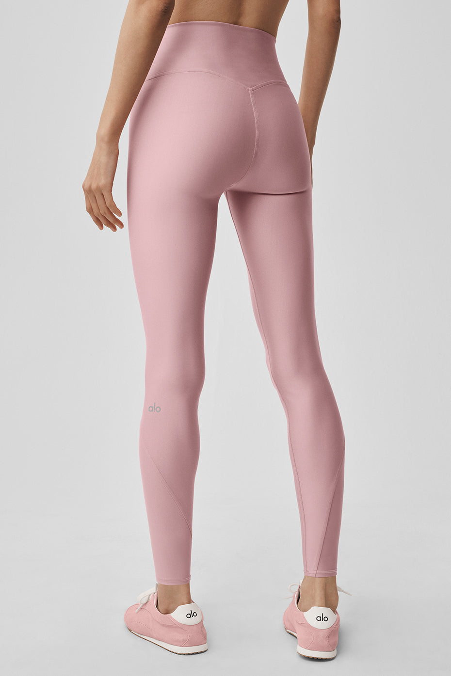 Alo Yoga Airlift High-Waist 7/8 Fine Line Legging - Vintage Pink