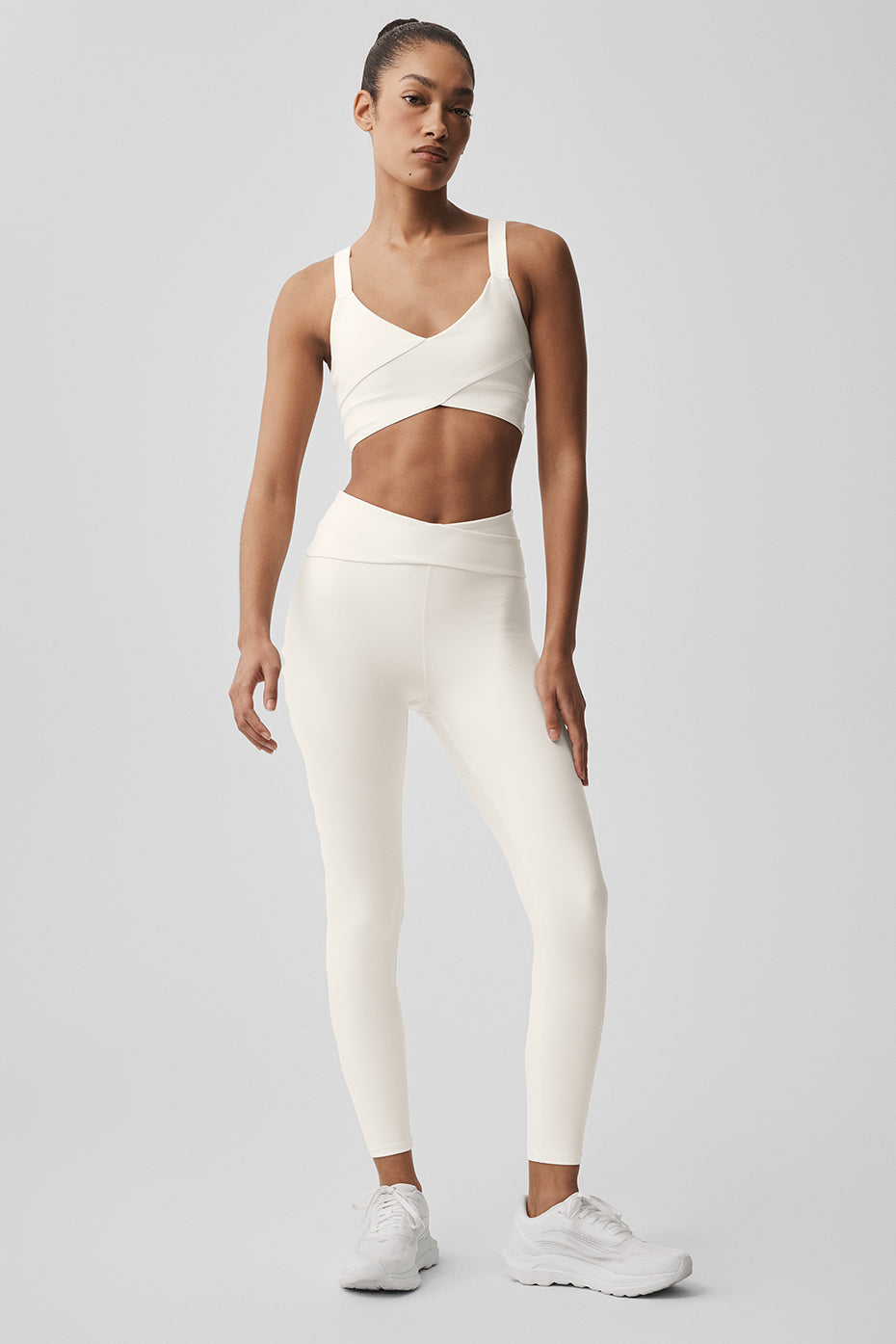 Alo Yoga Airlift High-Waist 7/8 Horizon Legging - Ivory