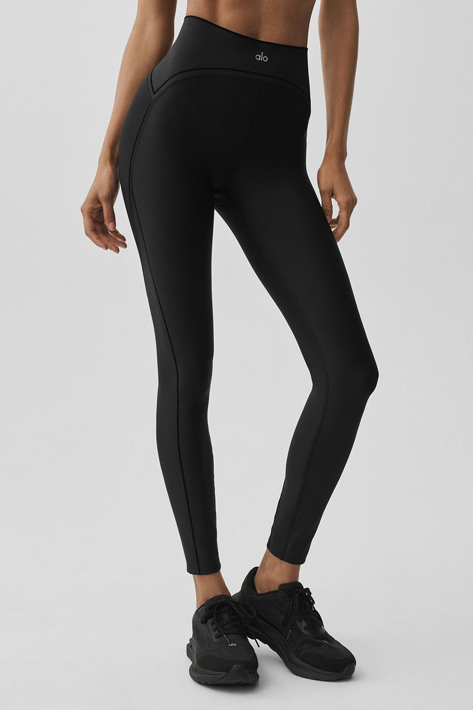 Alo Yoga Airlift High-Waist Top-Notch Legging - Black