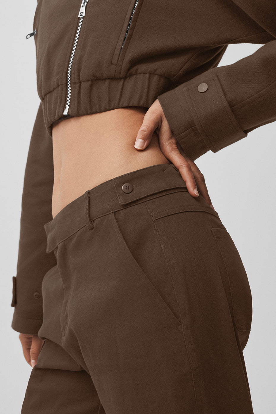 Alo Yoga High Road Straight Leg Pant - Espresso