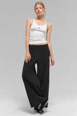 Alo Yoga Breezy Wide Leg Pant (Regular) - Black