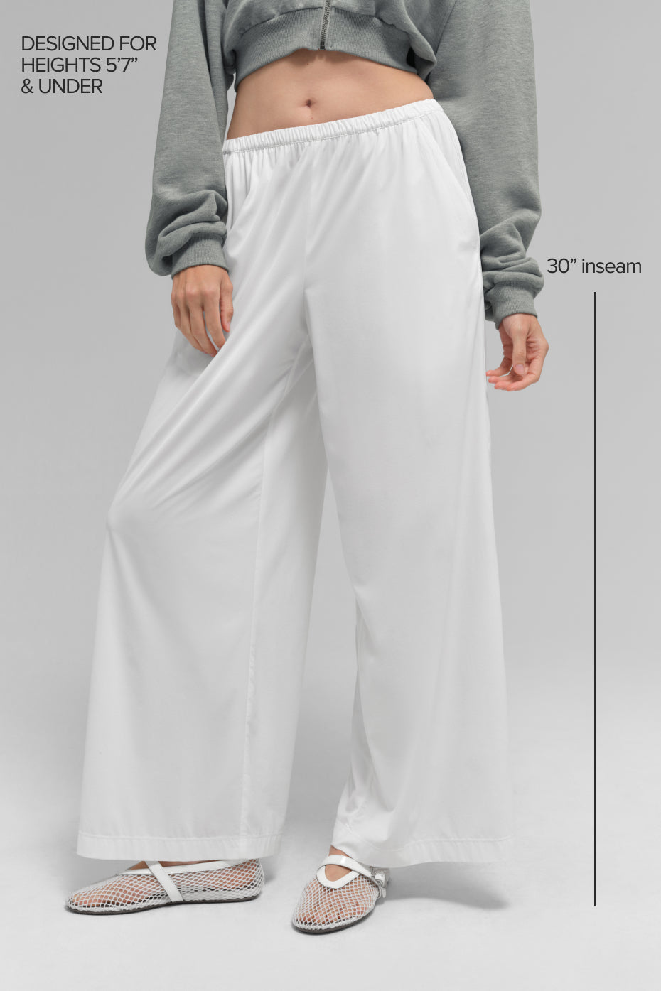 Alo Yoga Breezy Wide Leg Pant (Regular) - White