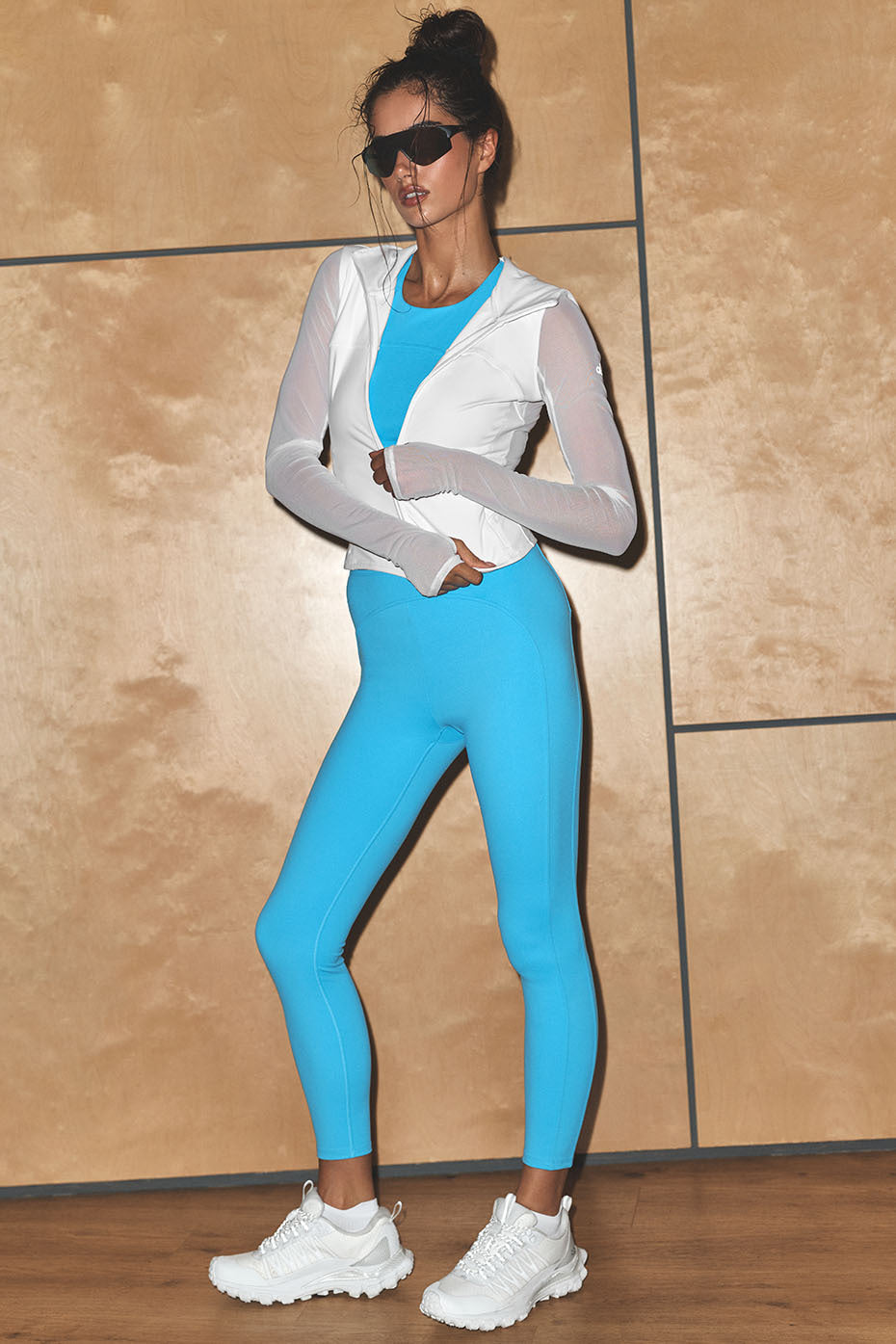 Alo Yoga ALO Softsculpt High-Waist 7/8 Superset Legging - Azure Blue