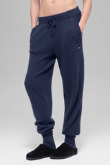 Alo Yoga Wool Cashmere High-Waist New Class Jogger - Navy