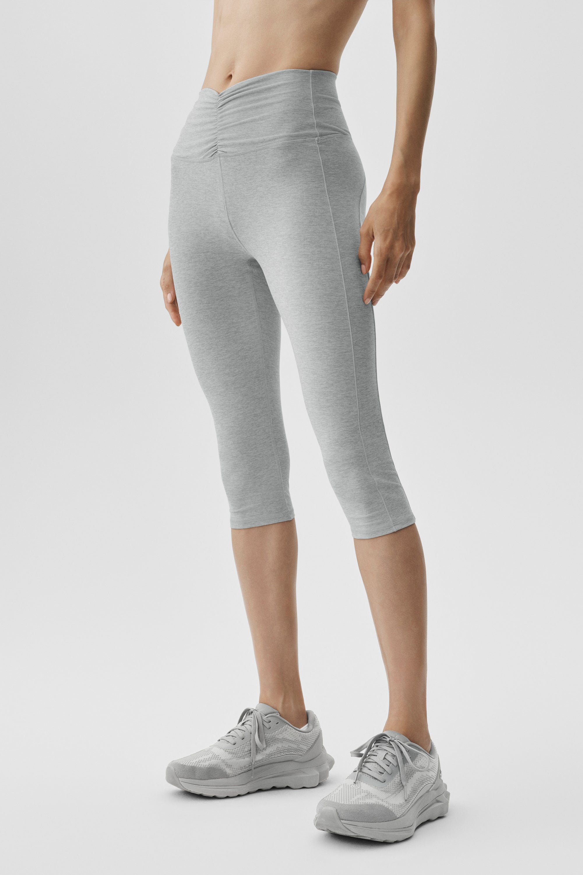 Alo Yoga Alosoft High-Waist Intuition Capri - Vintage Athletic Heather