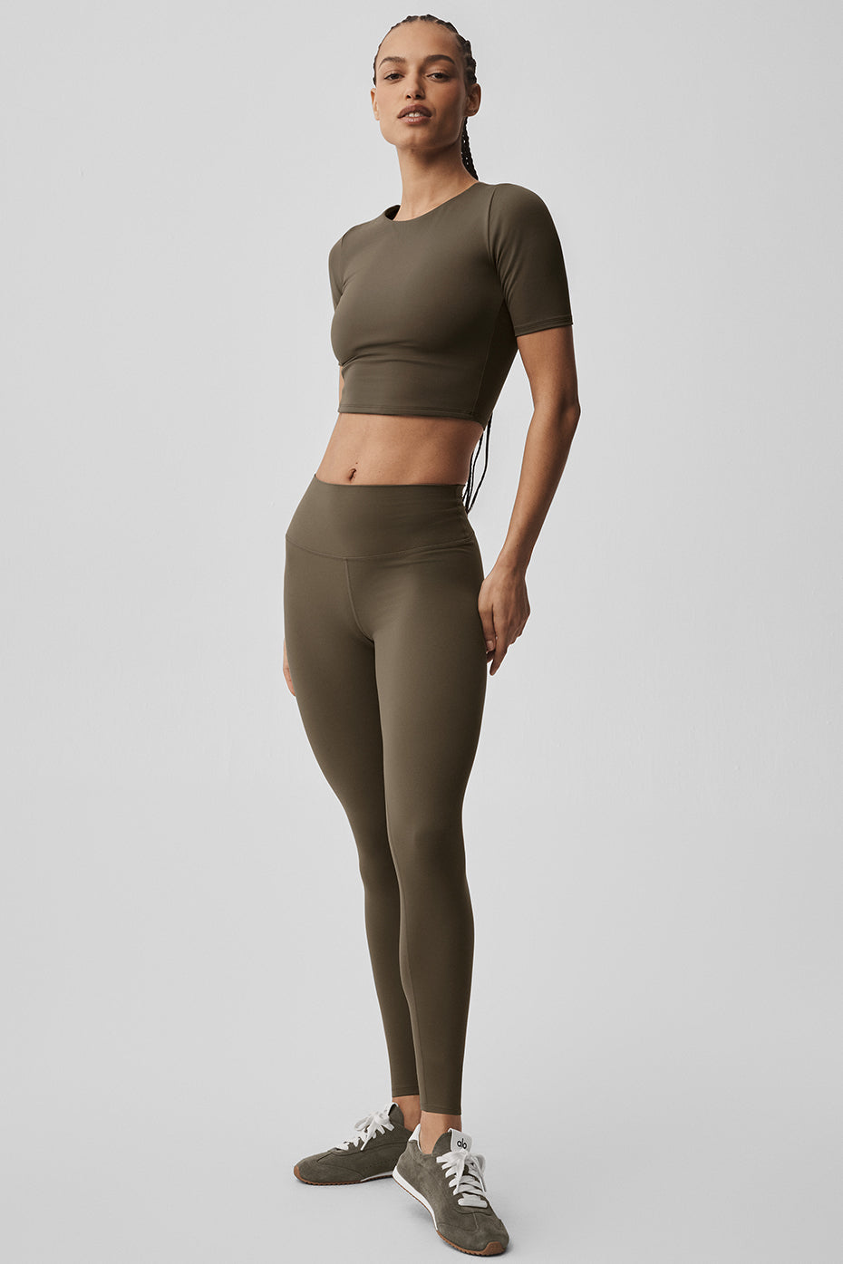 Alo Yoga ALO Softsculpt High-Waist 7/8 Legging - Olive Tree