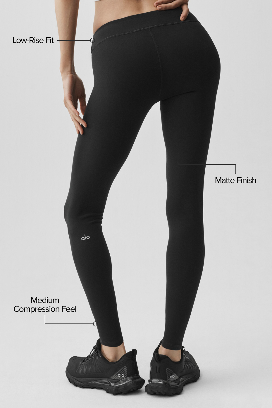 Alo Yoga Airbrush Low-Rise 7/8 Legging - Black