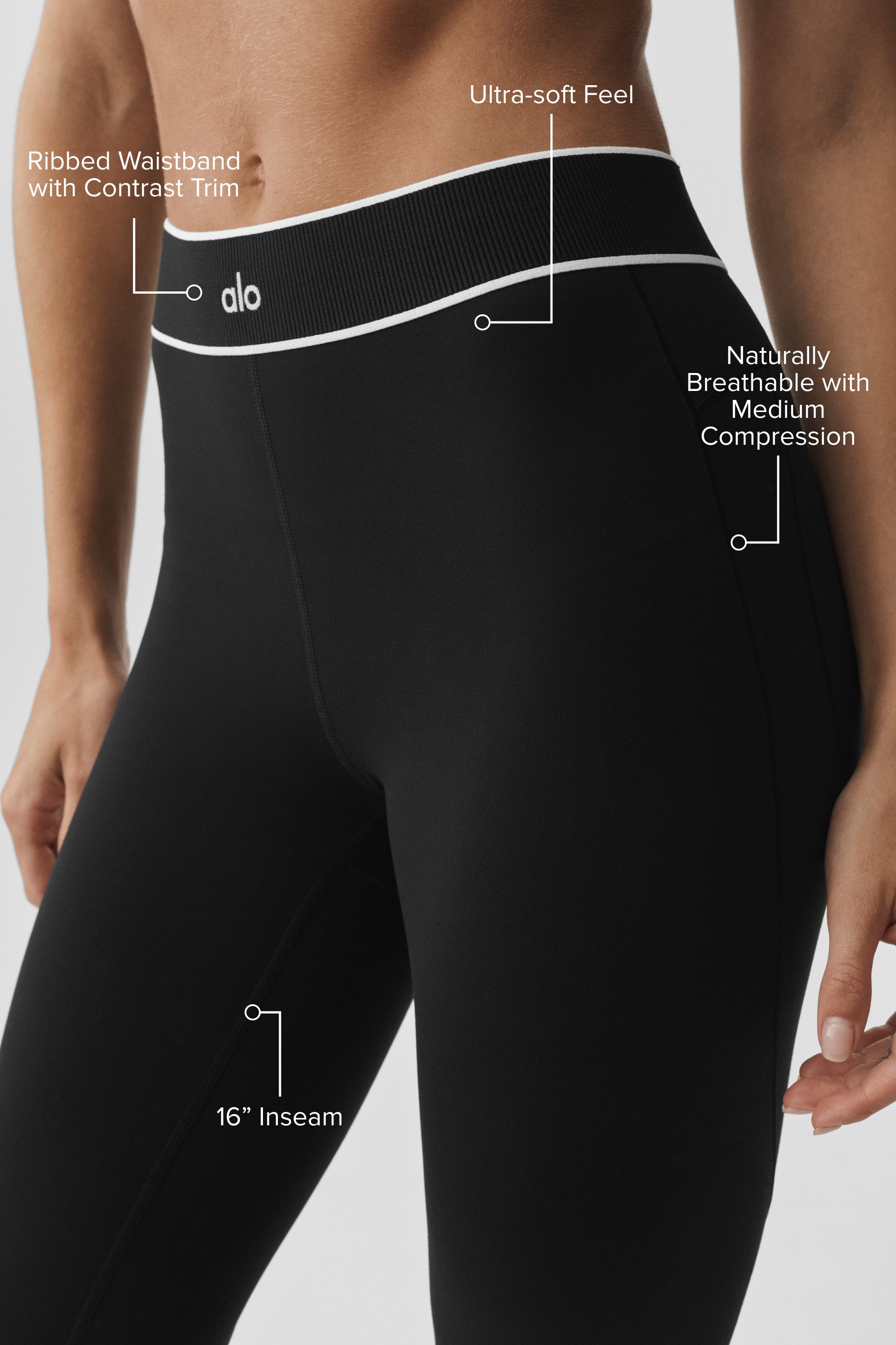 Alo Yoga ALO Softsculpt High-Waist Amp It Up Capri - Black