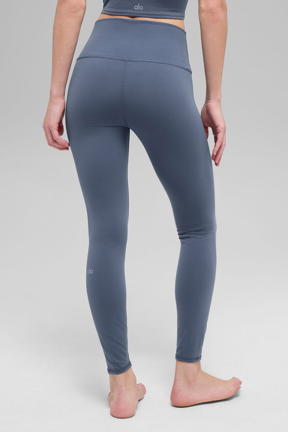 Alo Yoga 7/8 High-Waist Airbrush Legging - Bluestone