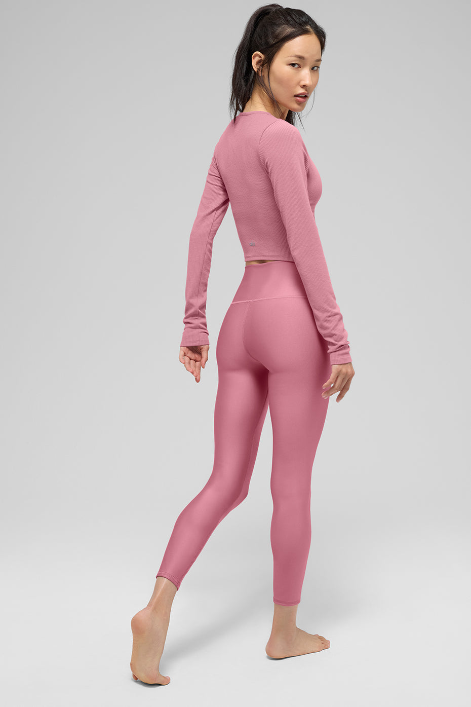 Alo Yoga 7/8 High-Waist Airlift Legging - Pink Wild Rose