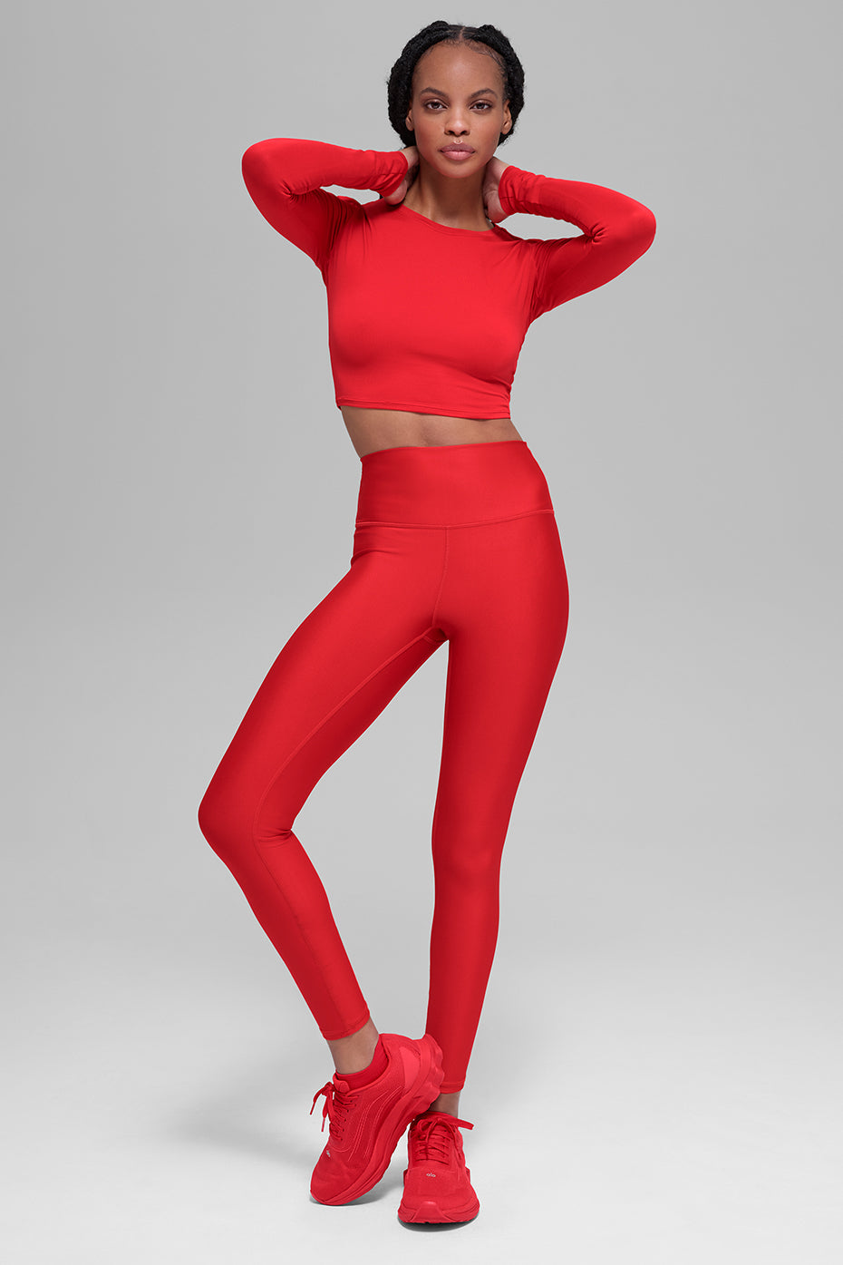 Alo Yoga 7/8 High-Waist Airlift Legging - Bright Red