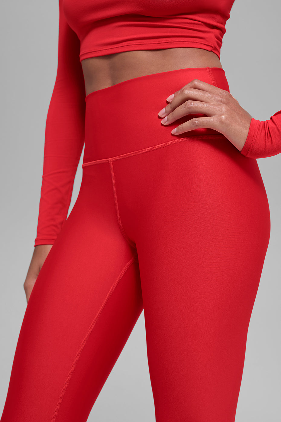 Alo Yoga 7/8 High-Waist Airlift Legging - Bright Red