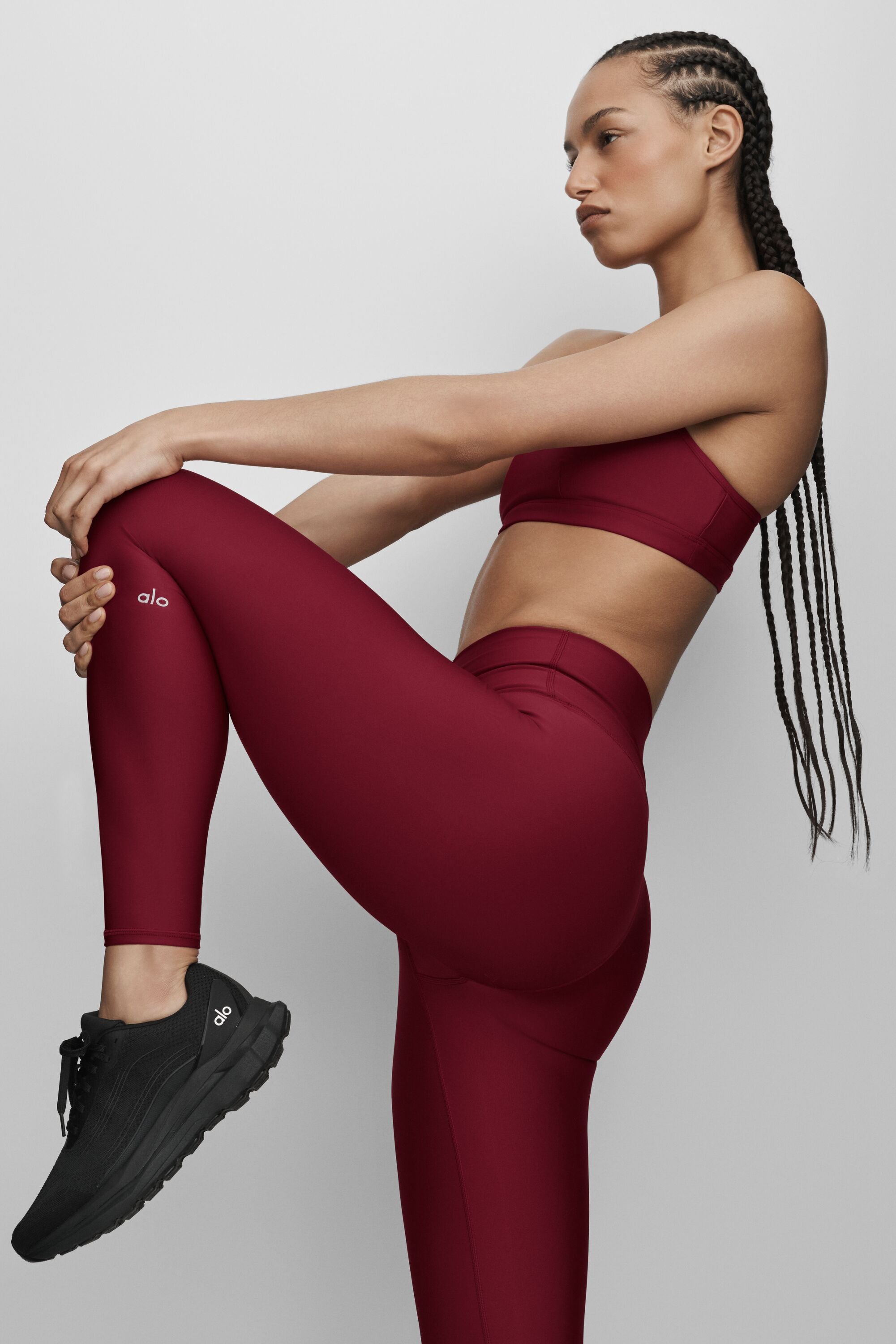 Alo Yoga 7/8 High-Waist Airlift Legging - Summer Romance Red