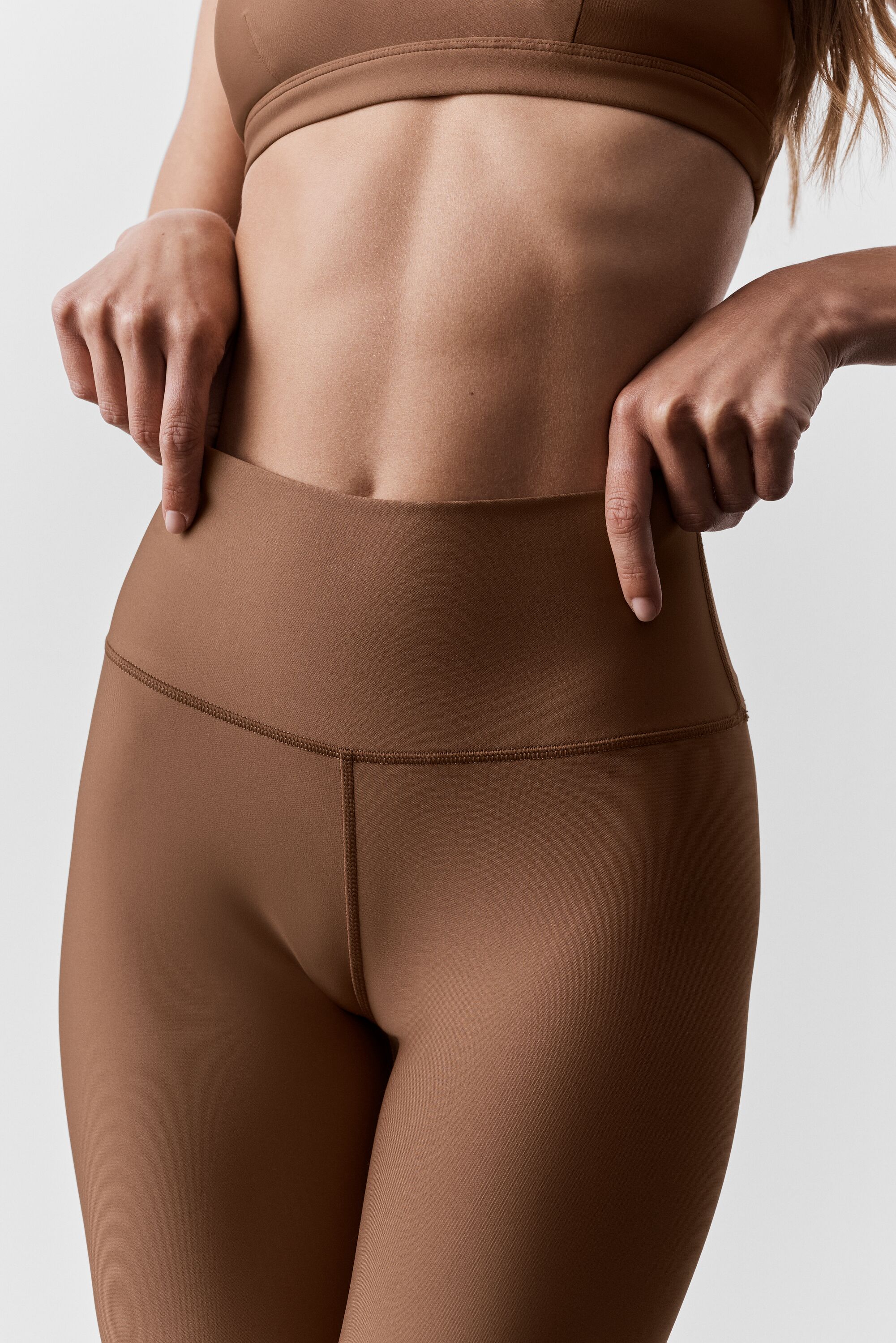 Alo Yoga 7/8 High-Waist Airlift Legging - Sun Kissed Brown