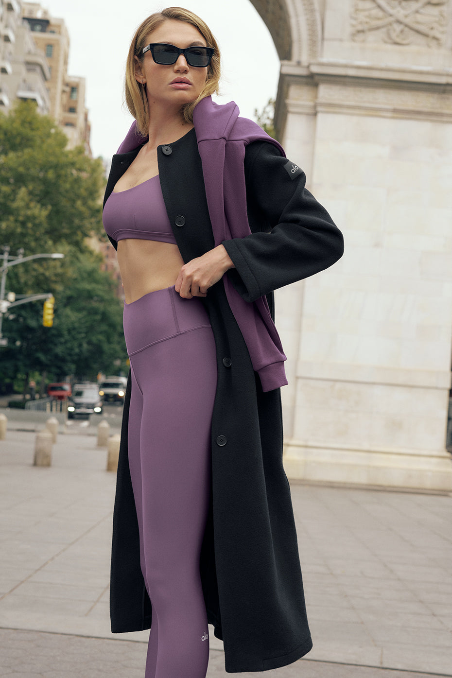 Alo Yoga 7/8 High-Waist Airlift Legging - Plum Kiss