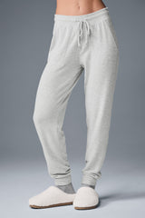 Alo Yoga Soho Sweatpant - Athletic Heather Grey