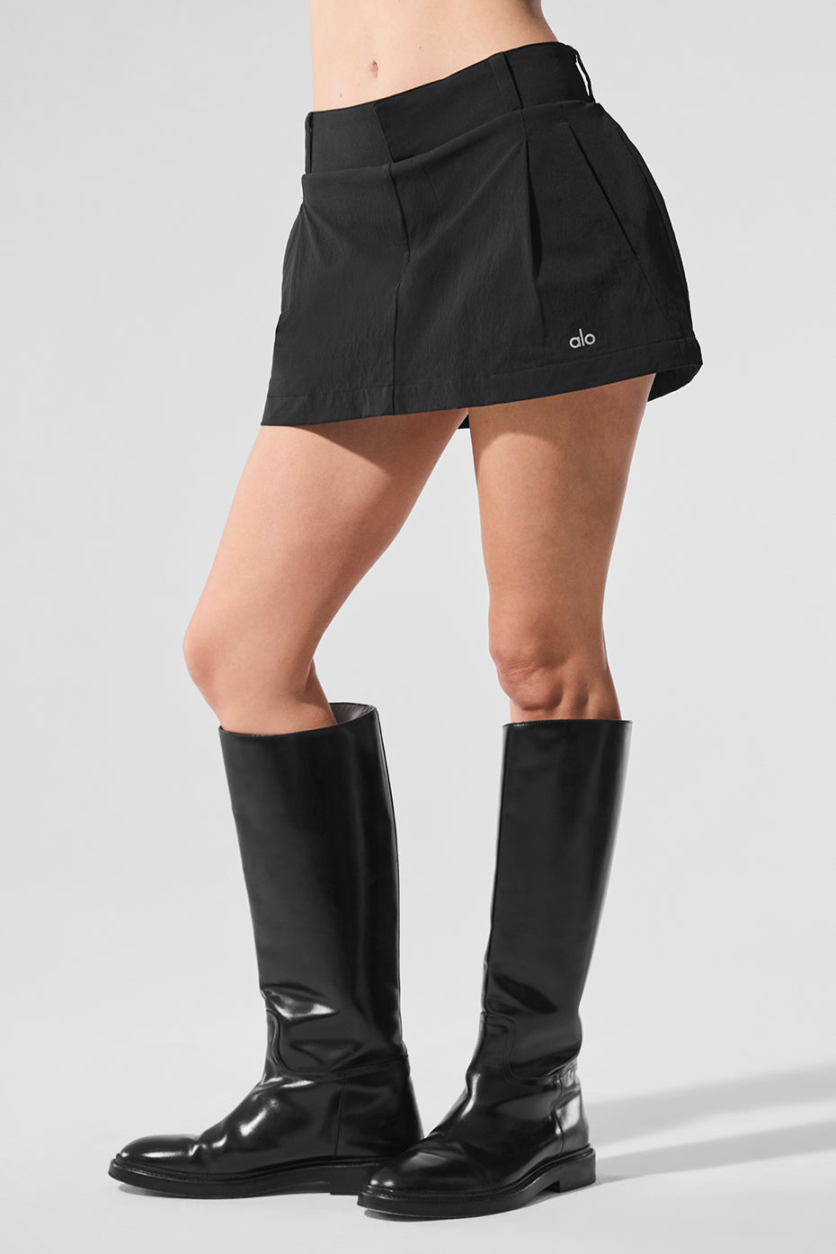 Alo Yoga Fan Club Mini Skirt - Black