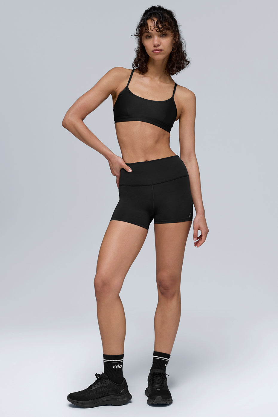 Alo Yoga 3" High-Waist Airlift Short - Black
