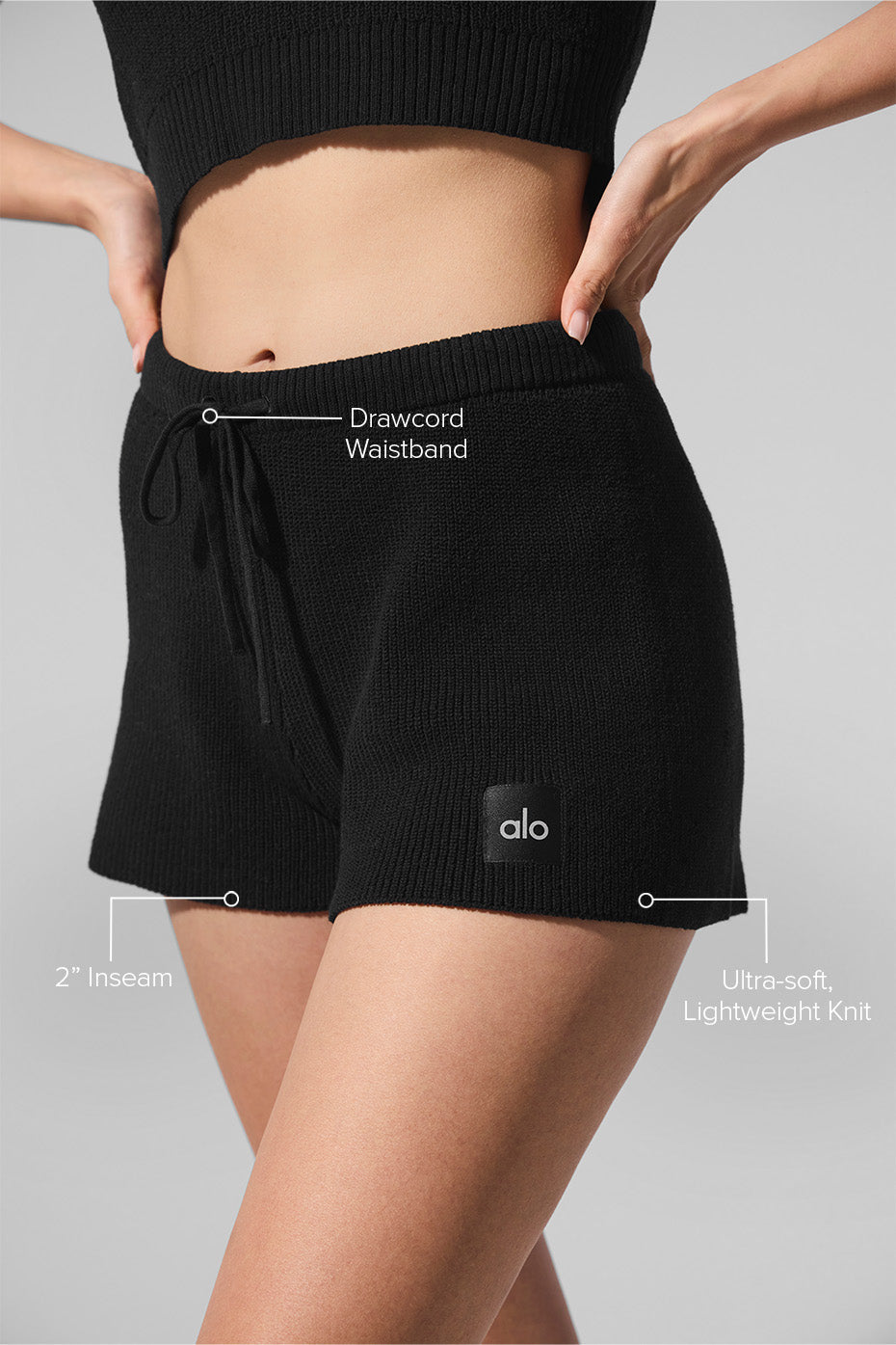 Alo Yoga Supernatural Sweater Short - Black