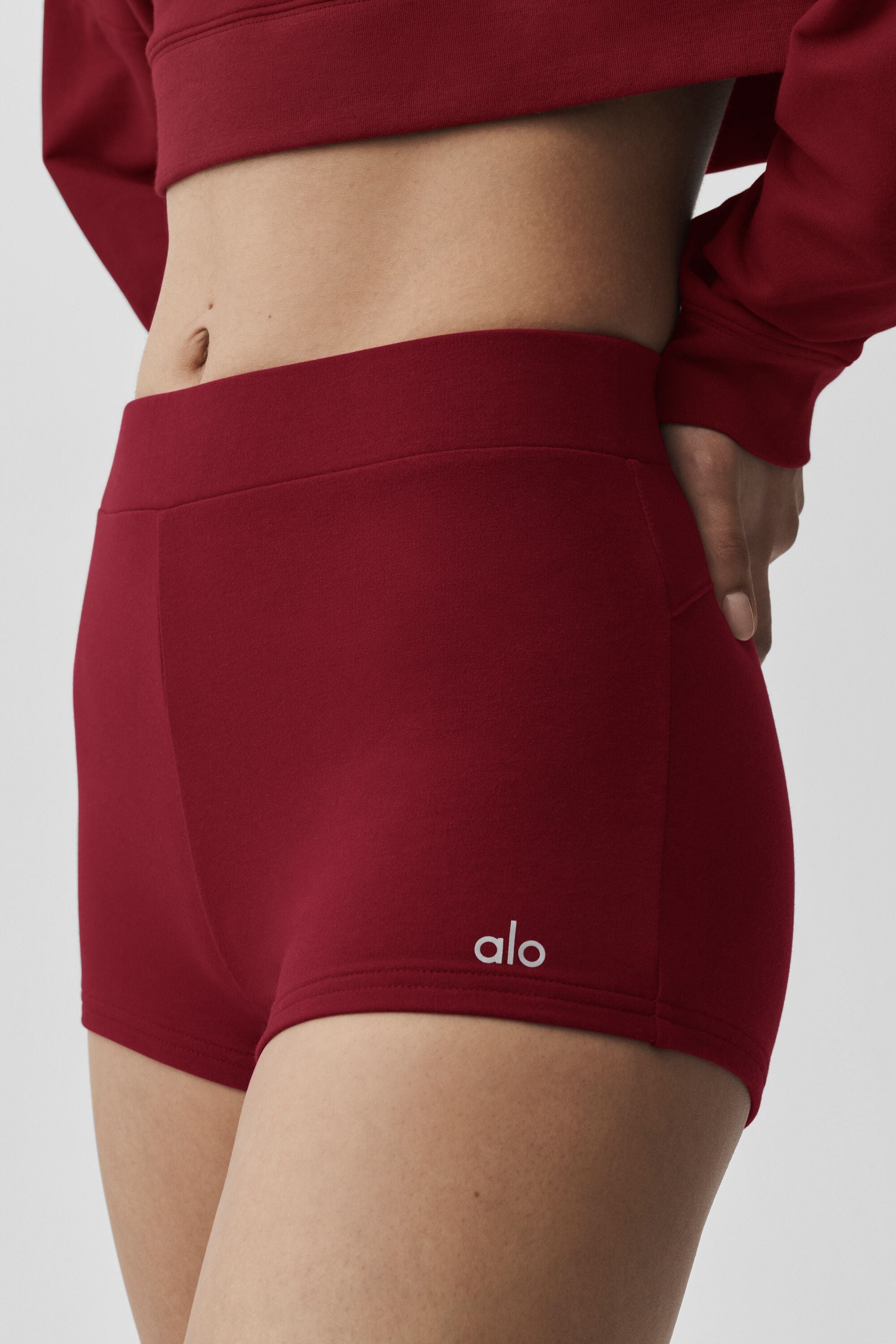 Alo Yoga Sway My Way Micro Short - Summer Romance Red