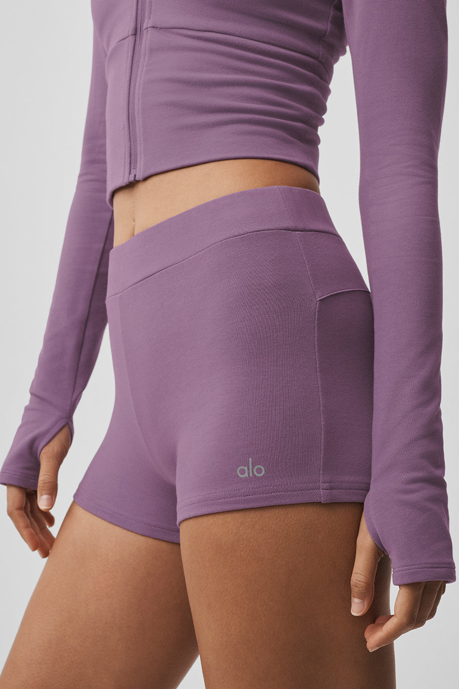 Alo Yoga Sway My Way Micro Short - Plum Kiss