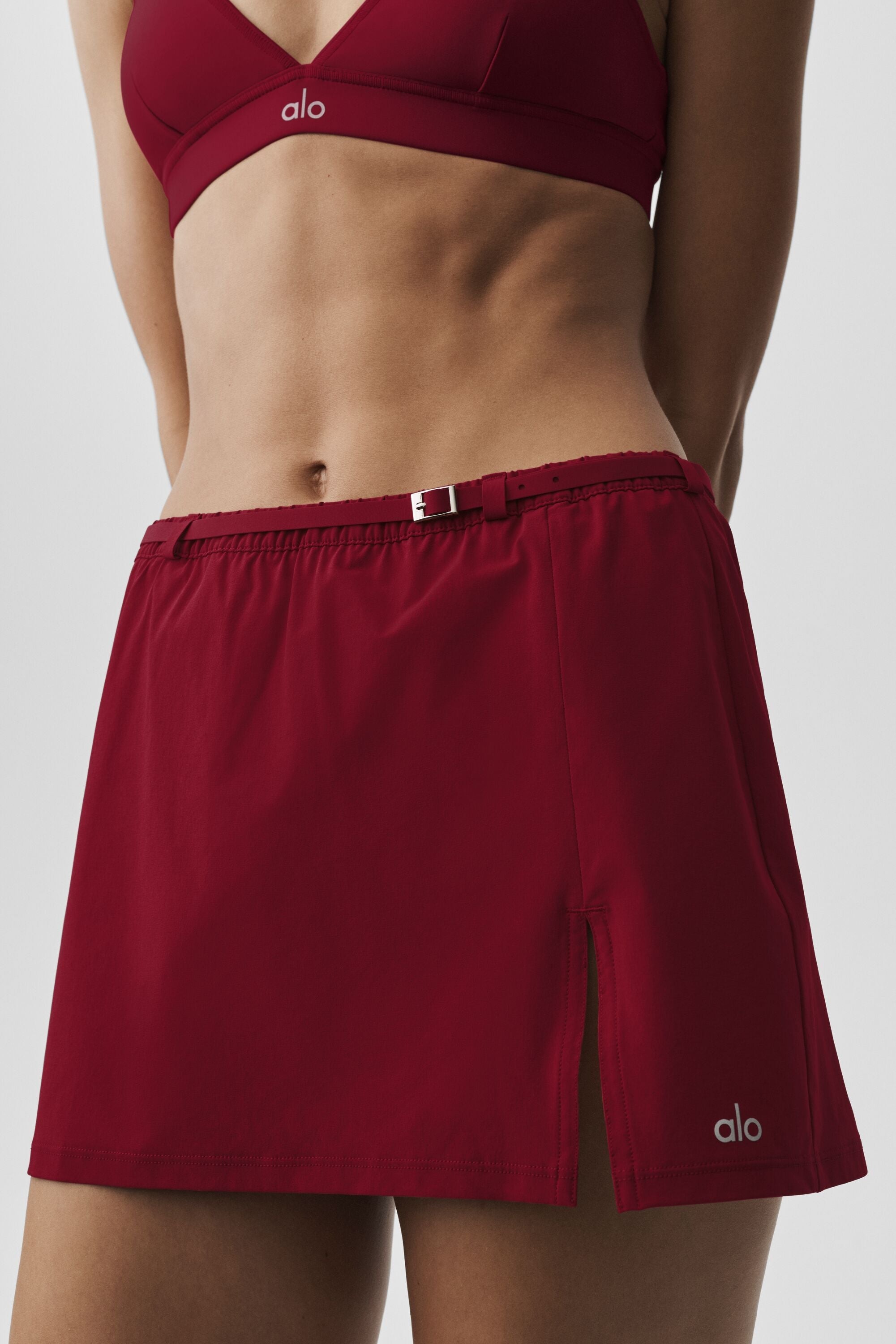 Alo Yoga Connection Mini Skirt - Summer Romance Red