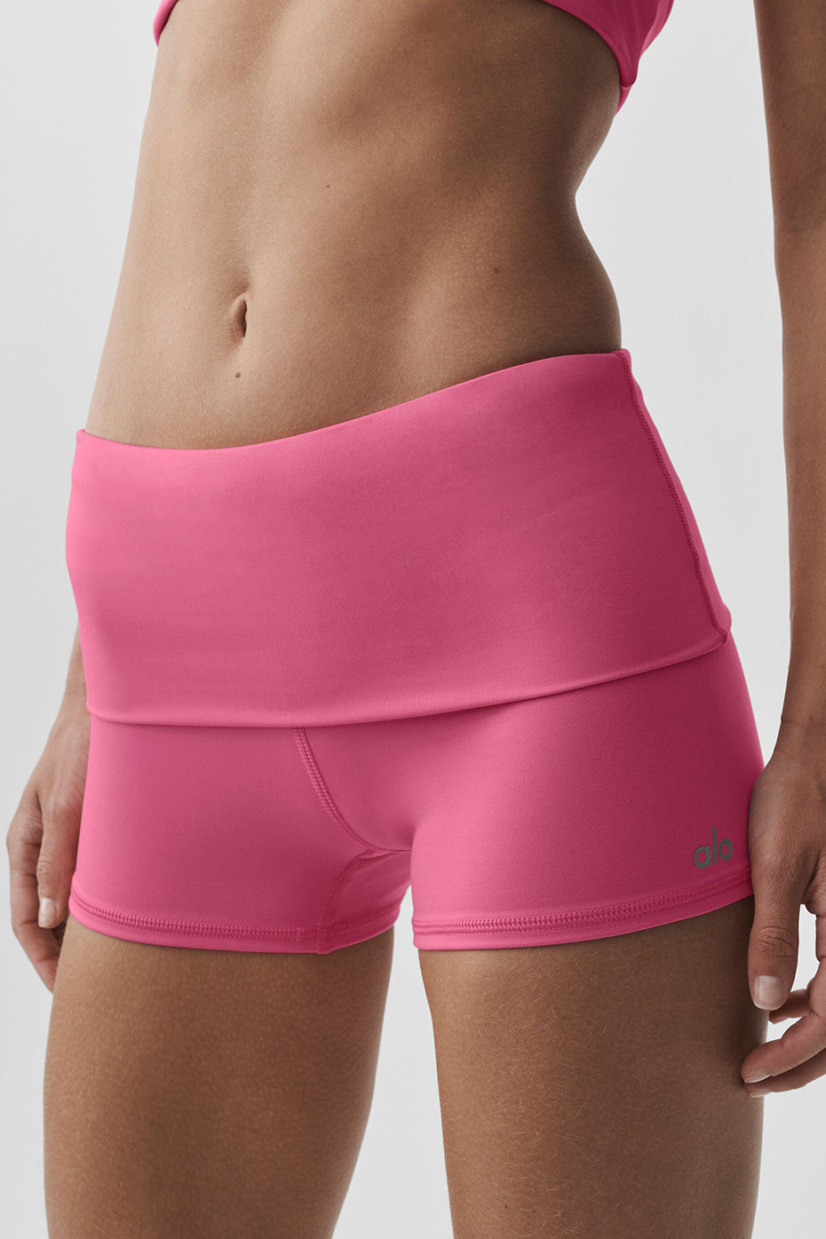 Alo Yoga 3" ALO Softsculpt Low-Rise Foldover Short - Paradise Pink